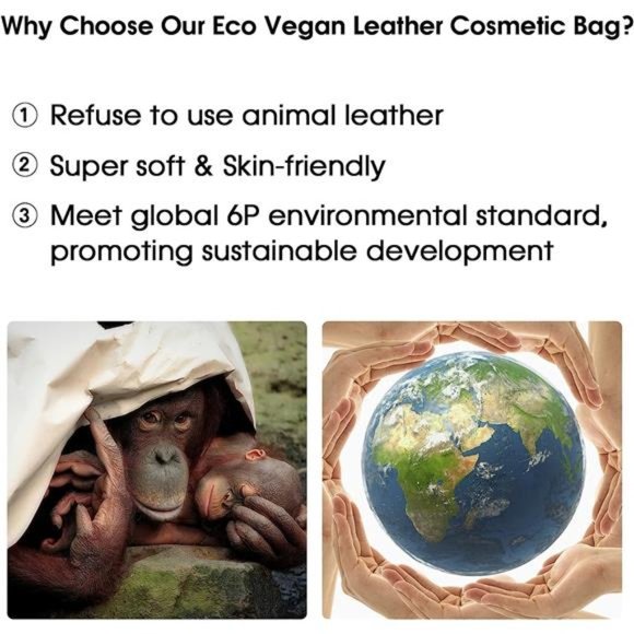 Makeup Bag, Travel Make Up Organizer Cosmetic Brush Bags Case for Women - Picture 3 of 6